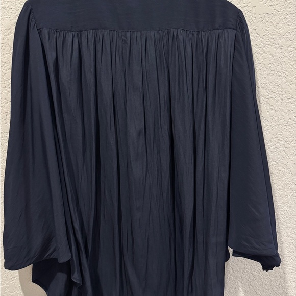 Chico’s Navy Braided Trim Blouse NWT Size 1 Small - Picture 7 of 10
